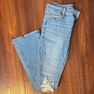 American Eagle Women’s Distressed High-Rise Skinny Kick Jeans